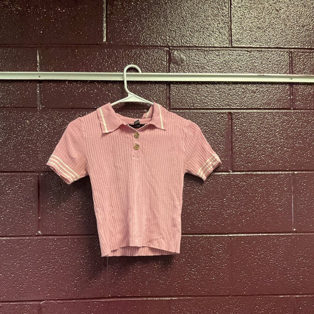 Forever 21 Ribbed Polo Top – Size Small